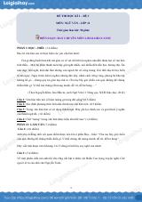 Đề số 3 - Đề kiểm tra học kì 1 - Ngữ văn 11